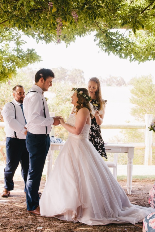 Bridgetown Gardens Wedding - telling their story - photo by Victoria Baker Photography